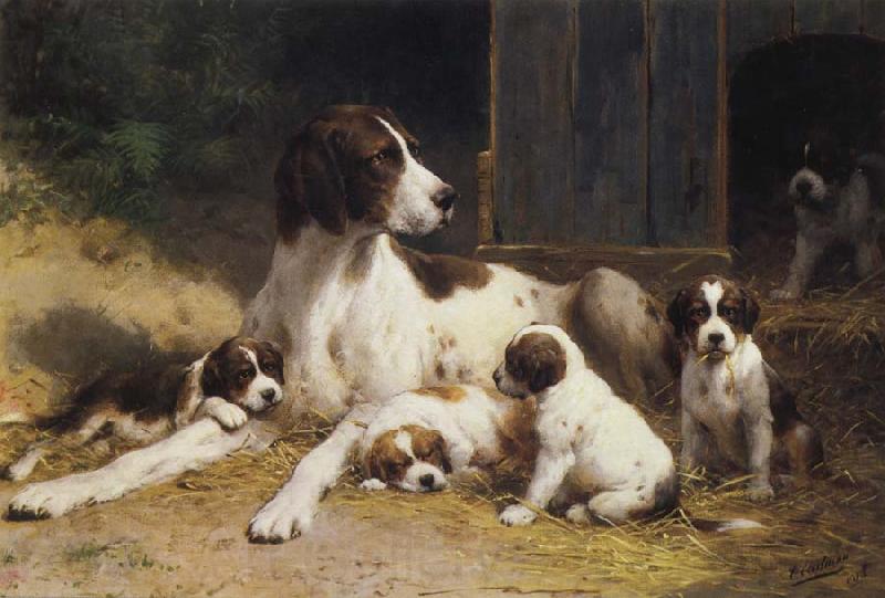 Otto Eerelman Dogs Norge oil painting art